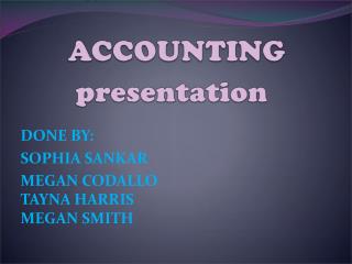 presentation definition in accounting