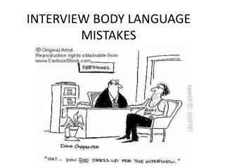 INTERVIEW BODY LANGUAGE MISTAKES
