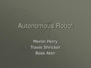 Autonomous Robot