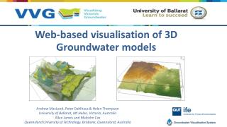 Web-based visualisation of 3D Groundwater models