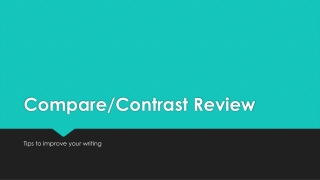 Compare/Contrast Review