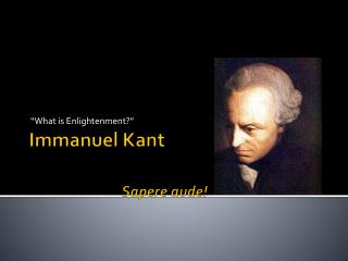 what is enlightenment according to kant what is enlightenment according to kant