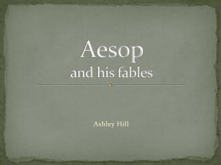 Aesop and his fables