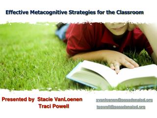 Effective Metacognitive Strategies for the Classroom