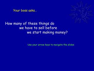 Your boss asks…