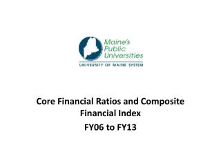 Core Financial Ratios and Composite Financial Index FY06 to FY13