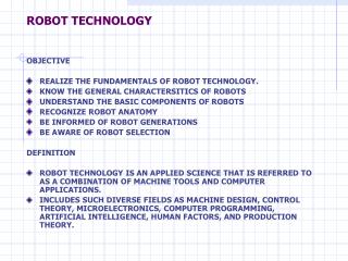 ROBOT TECHNOLOGY