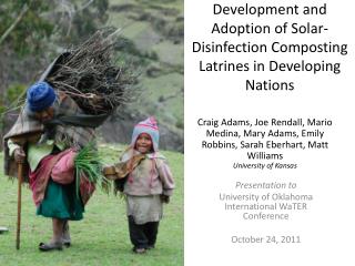 Development and Adoption of Solar-Disinfection Composting Latrines in Developing Nations