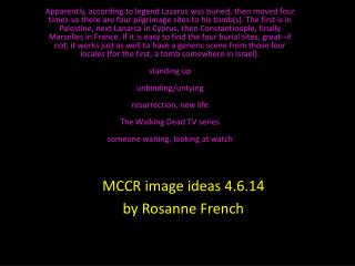 MCCR image ideas 4.6.14 by Rosanne French