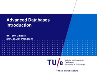 Advanced Databases Introduction