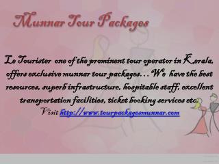 Munnar Tour Packages
