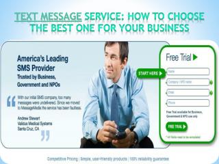 Text Message service: How to choose the best one for your bu