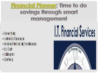 Financial Planner: Time to do savings through smart manageme