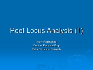 Root Locus Analysis (1)