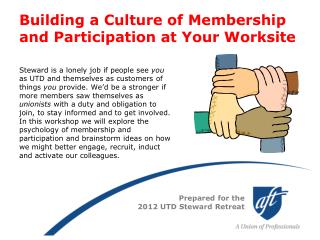 Building a Culture of Membership and Participation at Your Worksite