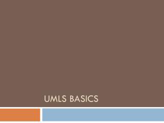 UMLS BASICS