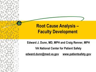 Root Cause Analysis – Faculty Development