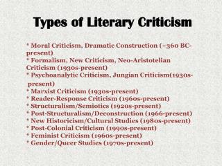 Types of literary essays