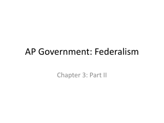 AP Government: Federalism