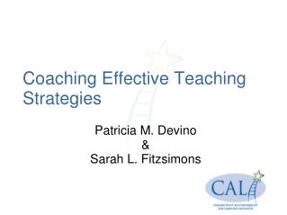 Coaching Effective Teaching Strategies