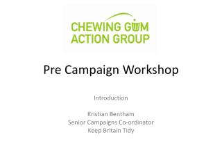 Pre Campaign Workshop