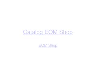 EOM Shop Catalogs HDMI Cable