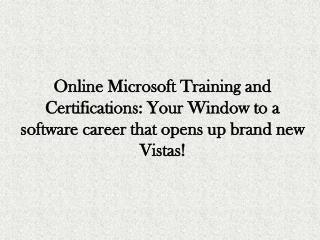 Microsoft Online Training - Trainingicon