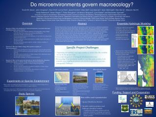 Do microenvironments govern macroecology ?