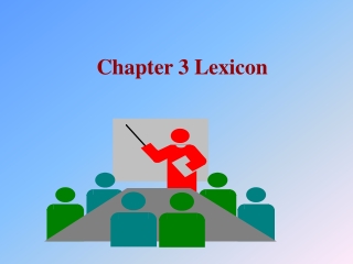 Chapter 3 Lexicon