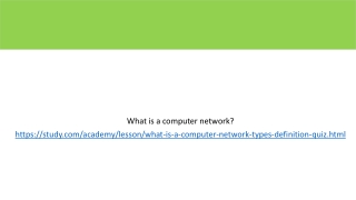 Fundamental of computer networks