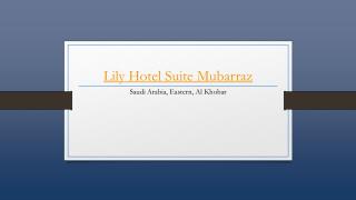 Lily Hotel Suite Mubarraz - Holdinn