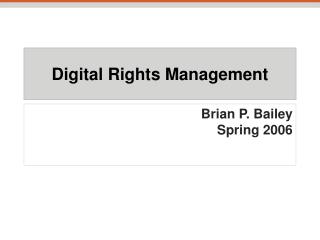 Digital Rights Management