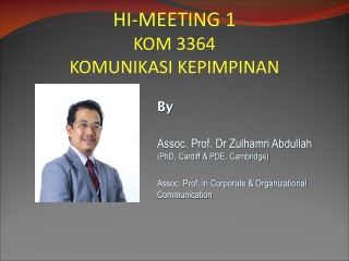 By Assoc. Prof. Dr Zulhamri Abdullah (PhD, Cardiff & PDE, Cambridge)