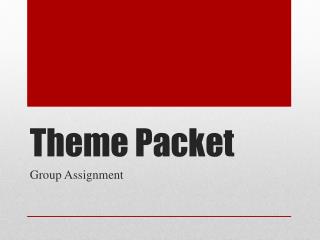 Theme Packet