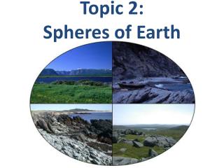 Topic 2: Spheres of Earth