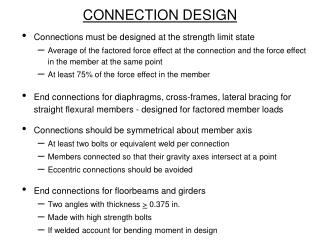 PPT - CONNECTION DESIGN PowerPoint Presentation, free download - ID:222558