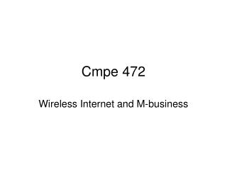 Cmpe 472