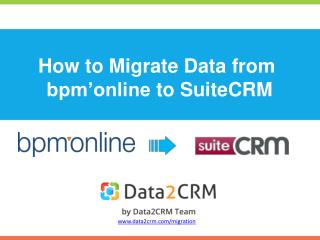 Migrate bpm'online to SuiteCRM with Ease