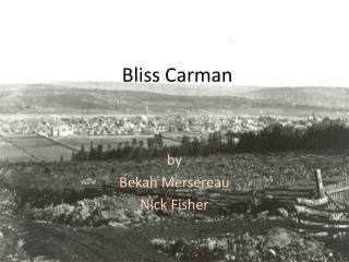 Bliss Carman