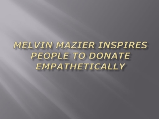 Melvin Mazier