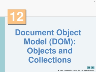 Document Object Model (DOM): Objects and Collections