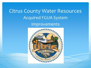 Citrus County Water Resources