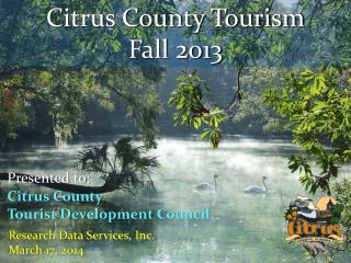 Citrus County Tourism Fall 2013