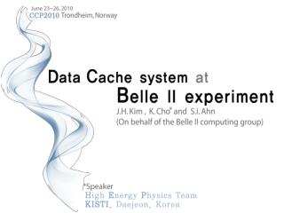 Belle II experiment Requirement of data handling system Belle II Metadata service system