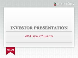 Investor presentation