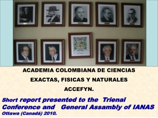 ACADEMIA COLOMBIANA DE CIENCIAS EXACTAS, FISICAS Y NATURALES ACCEFYN.