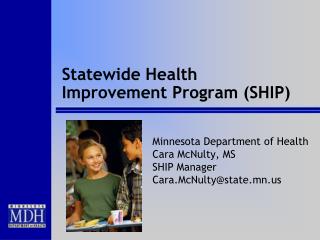 Statewide Health Improvement Program (SHIP)
