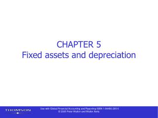 CHAPTER 5 Fixed assets and depreciation