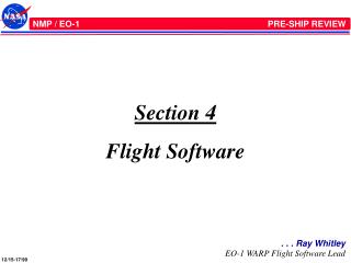 Section 4 Flight Software