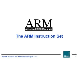 The ARM Instruction Set